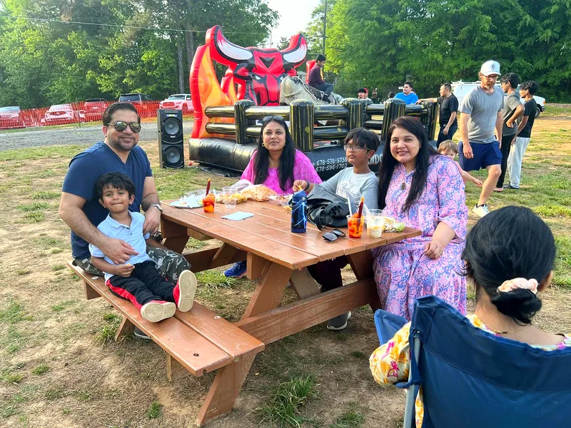 Families at the event