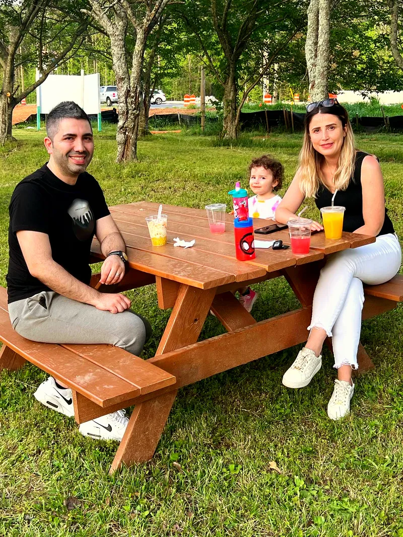 Family at bull ride night